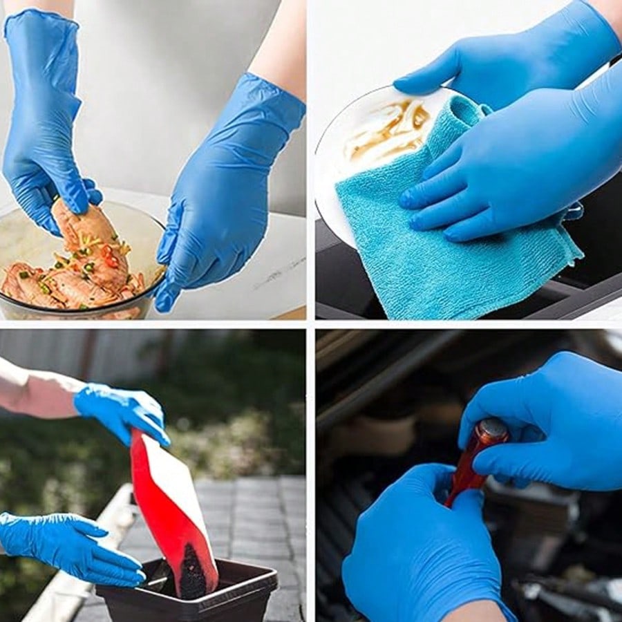 100 pezzi di guanti monouso in - Rubber Glove Cleaning recensione e prezzo