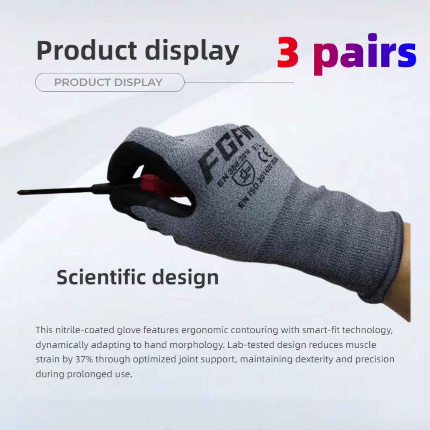 3 paia di guanti da lavoro mor - Nitrile Mechanic Glove recensione e prezzo